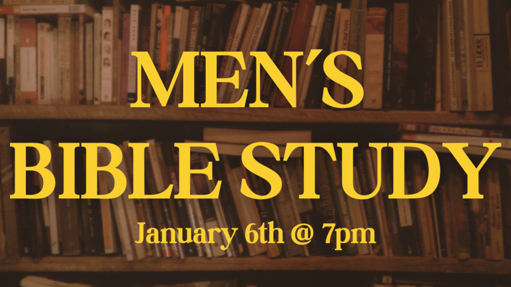 Men's Bible Study date change (1)